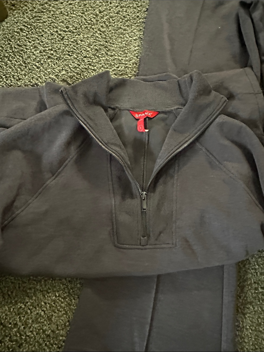 SPANX Charcoal purple Pullover and Jogger Set - Picture 2 of 4